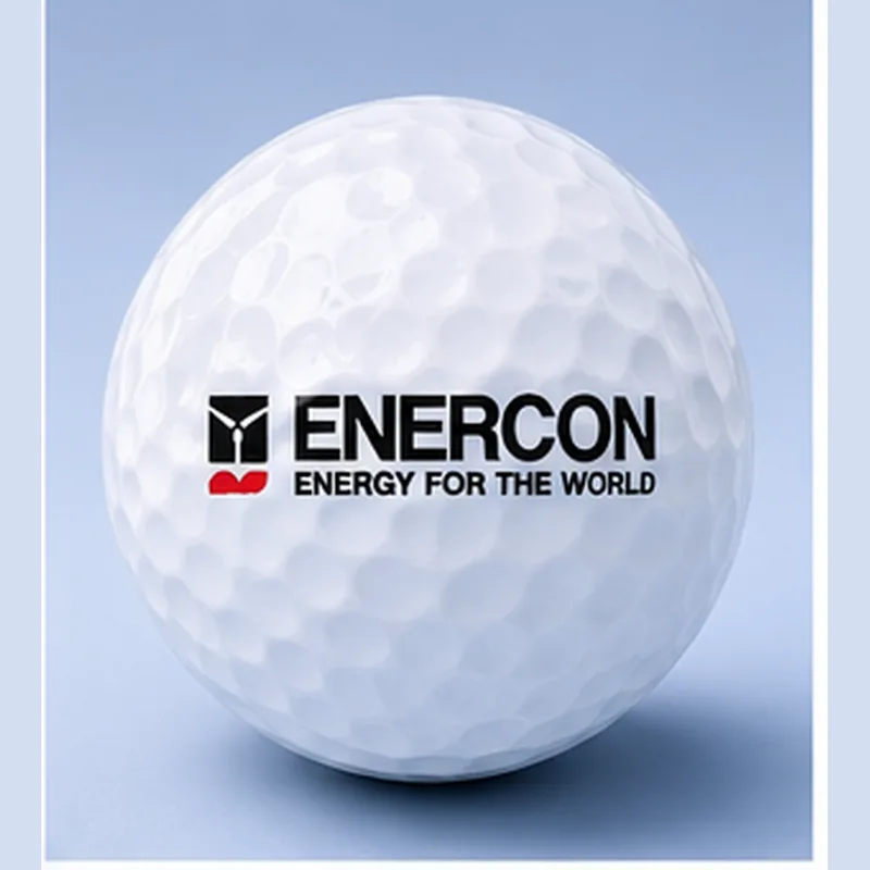 Enercon logo printed on a golf ball