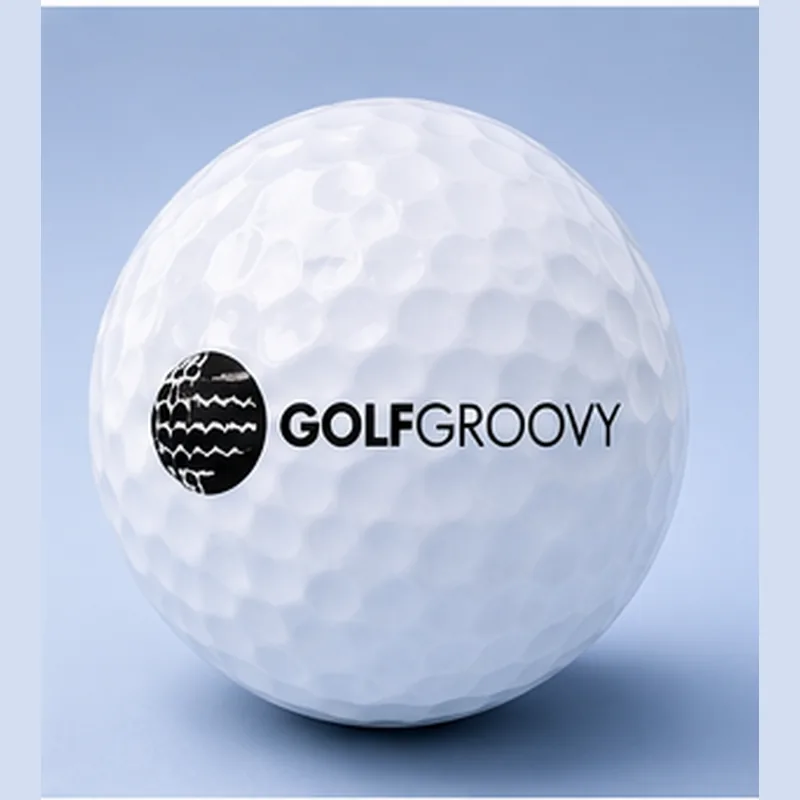 GolfGroovy logo printed on a golf ball