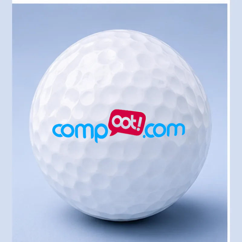 Designer Websites logo printed on a golf ball